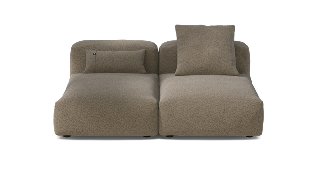 vetsak | Sofa Set 01 Medium - Loop Loop - Taupe | Modulaire Sofa | 2.5 Zits