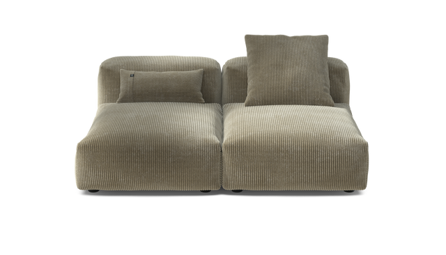 vetsak | Sofa Set 01 Medium - Cord Velour - Khaki | Modulaire Sofa | 2.5 Zits