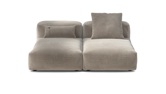 vetsak | Sofa Set 01 Medium - Cord Velour - Platinum | Modulaire Sofa | 2.5 Zits