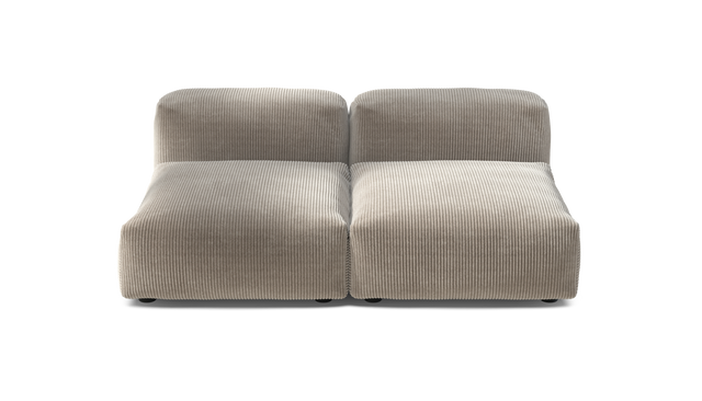 vetsak | Sofa Set 01 Medium - Cord Velour - Platinum | Modulaire Sofa | 2.5 Zits