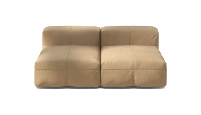 vetsak | Sofa Set 01 Medium - Leather - Beige | Modulaire Sofa | 2.5 Zits