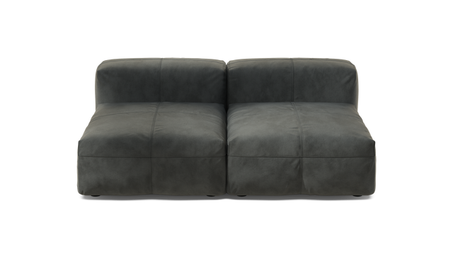 vetsak | Sofa Set 01 Medium - Leather - Dark Grey | Modulaire Sofa | 2.5 Zits