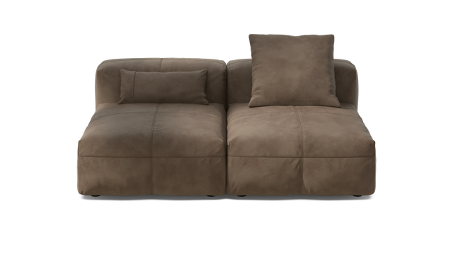 vetsak | Sofa Set 01 Medium - Leather - Cacao | Modulaire Sofa | 2.5 Zits