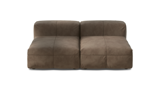 vetsak | Sofa Set 01 Medium - Leather - Cacao | Modulaire Sofa | 2.5 Zits