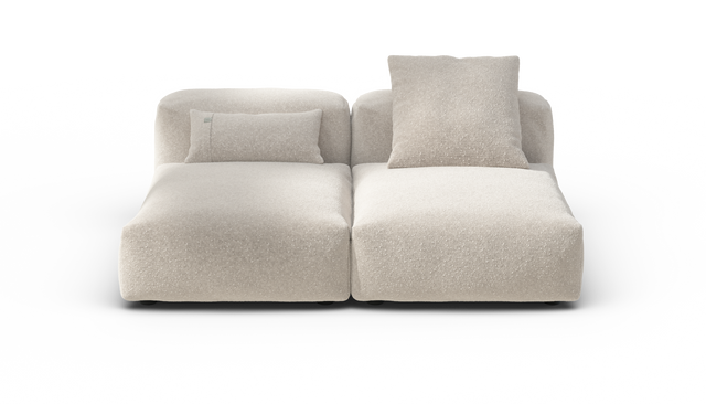 vetsak | Sofa Set 01 Medium - Nub - Creme | Modulaire Sofa | 2.5 Zits