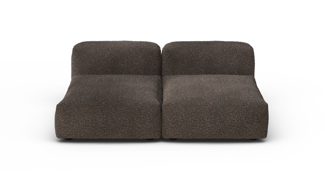 vetsak | Sofa Set 01 Medium - Nub - Walnut | Modulaire Sofa | 2.5 Zits
