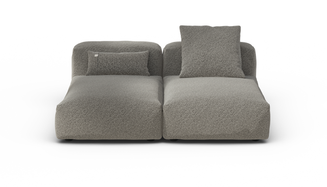 vetsak | Sofa Set 01 Medium - Pebble - Platinum | Modulaire Sofa | 2.5 Zits
