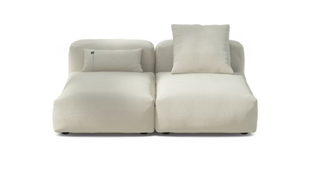 vetsak | Sofa Set 01 Medium - Pique - Creme | Modulaire Sofa | 2.5 Zits
