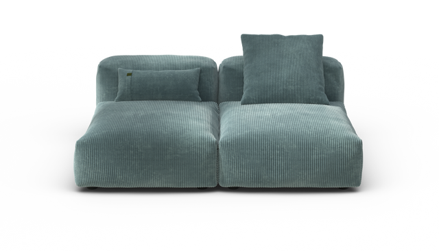 vetsak | Sofa Set 01 Medium - Cord Velour - Mint | Modulaire Sofa | 2.5 Zits