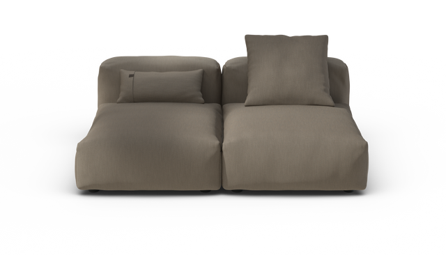 vetsak | Sofa Set 01 Medium - Terrain - Driftwood | Modulaire Sofa | 2.5 Zits