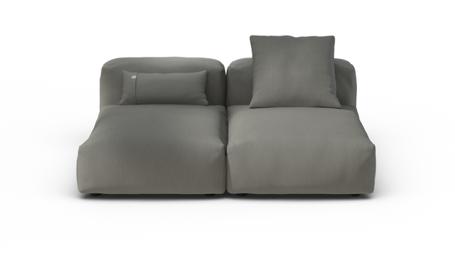 vetsak | Sofa Set 01 Medium - Terrain - Flint | Modulaire Sofa | 2.5 Zits