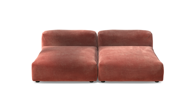 vetsak | Sofa Set 01 XLarge - Cord Velour - Brick | Modulaire Sofa | 3.5 Zits