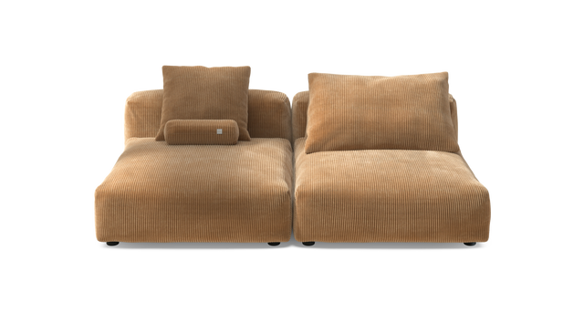 vetsak | Sofa Set 01 XLarge - Cord Velour - Camel | Modulaire Sofa | 3.5 Zits