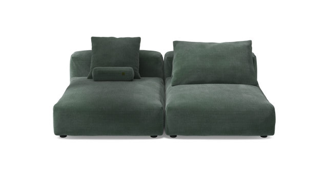 vetsak | Sofa Set 01 XLarge - Cord Velour - Hunter | Modulaire Sofa | 3.5 Zits