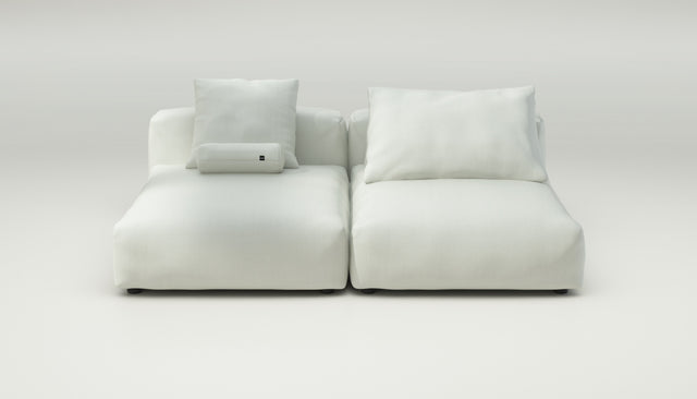 vetsak | Sofa Set 01 XLarge - herringbone - creme | Modulaire Sofa | 3.5 Zits