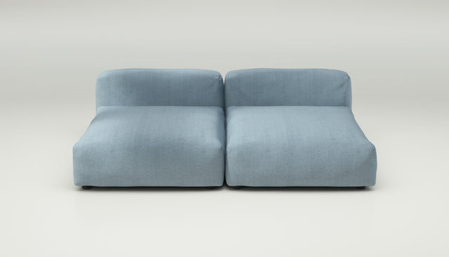 vetsak | Sofa Set 01 XLarge - herringbone - light blue | Modulaire Sofa | 3.5 Zits