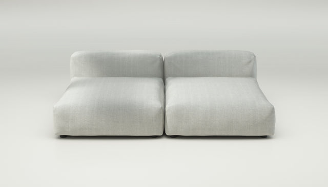 vetsak | Sofa Set 01 XLarge - herringbone - light grey | Modulaire Sofa | 3.5 Zits