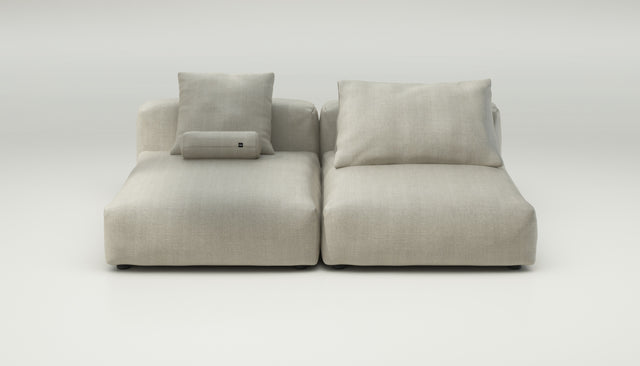 vetsak | Sofa Set 01 XLarge - herringbone - stone | Modulaire Sofa | 3.5 Zits