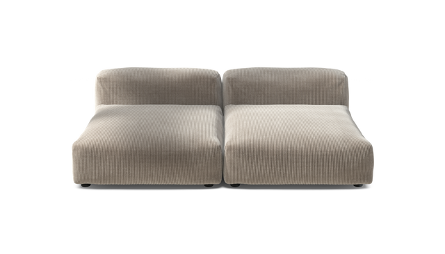 vetsak | Sofa Set 01 XLarge - Cord Velour - Platinum | Modulaire Sofa | 3.5 Zits