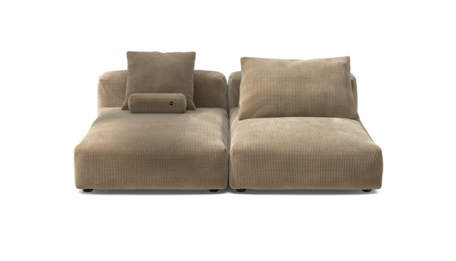 vetsak | Sofa Set 01 XLarge - Cord Velour - Sand | Modulaire Sofa | 3.5 Zits