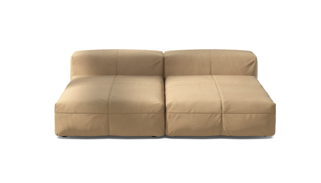 vetsak | Sofa Set 01 XLarge - Leather - Beige | Modulaire Sofa | 3.5 Zits