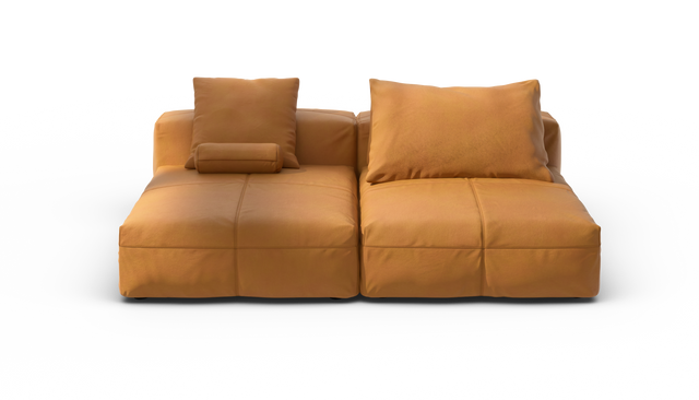 vetsak | Sofa Set 01 XLarge - Leather - Brown | Modulaire Sofa | 3.5 Zits