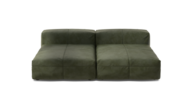 vetsak | Sofa Set 01 XLarge - Leather - Olive | Modulaire Sofa | 3.5 Zits