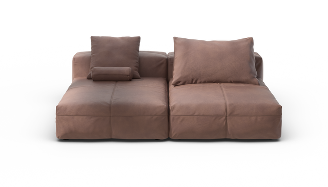 vetsak | Sofa Set 01 XLarge - Leather - Stone | Modulaire Sofa | 3.5 Zits