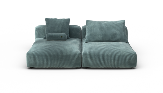 vetsak | Sofa Set 01 XLarge - Cord Velour - Mint | Modulaire Sofa | 3.5 Zits