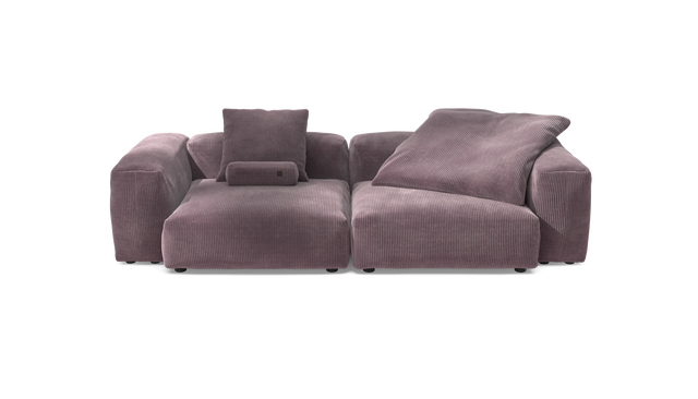 vetsak | Sofa Set 02 Large - Cord Velour - Blossom | Modulaire Sofa | 3.5 Zits | Big Sofa