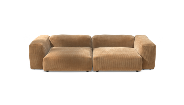 vetsak | Sofa Set 02 Large - Cord Velour - Camel | Modulaire Sofa | 3.5 Zits | Big Sofa