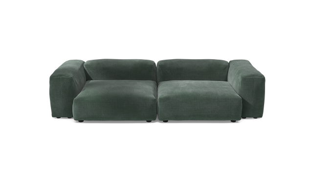 vetsak | Sofa Set 02 Large - Cord Velour - Hunter | Modulaire Sofa | 3.5 Zits | Big Sofa