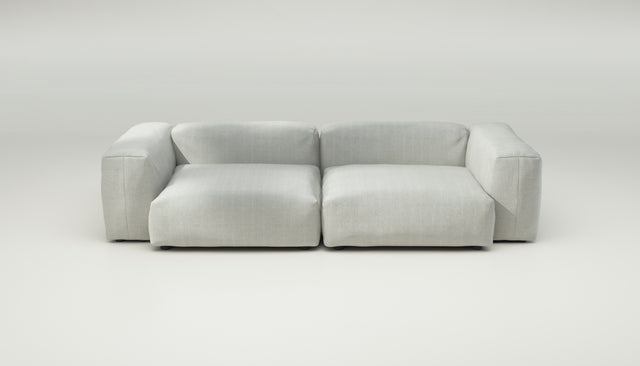 vetsak | Sofa Set 02 Large - herringbone - light grey | Modulaire Sofa | 3.5 Zits | Big Sofa