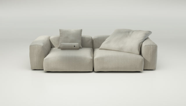 vetsak | Sofa Set 02 Large - herringbone - stone | Modulaire Sofa | 3.5 Zits | Big Sofa