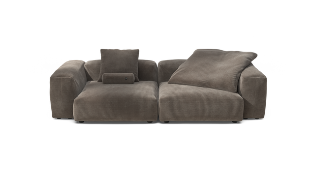 vetsak | Sofa Set 02 Large - Cord Velour - Mocha | Modulaire Sofa | 3.5 Zits | Big Sofa