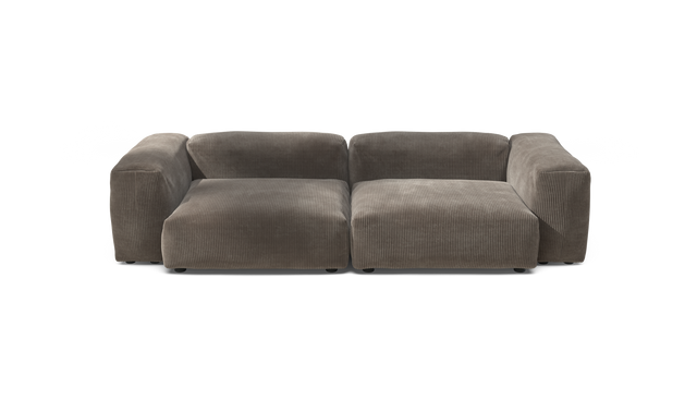 vetsak | Sofa Set 02 Large - Cord Velour - Mocha | Modulaire Sofa | 3.5 Zits | Big Sofa