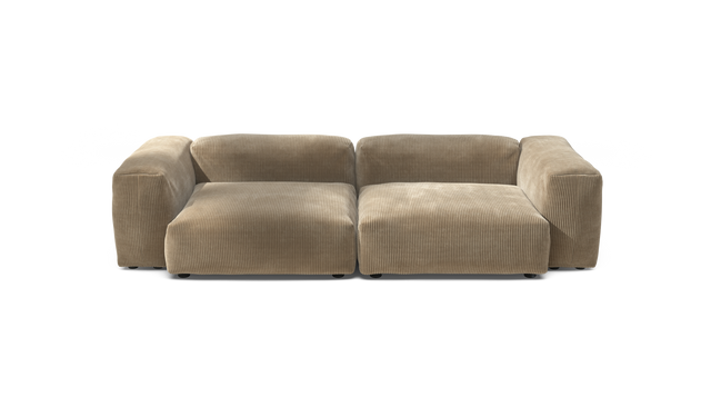 vetsak | Sofa Set 02 Large - Cord Velour - Sand | Modulaire Sofa | 3.5 Zits | Big Sofa