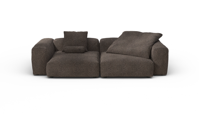 vetsak | Sofa Set 02 Large - Nub - Walnut | Modulaire Sofa | 3.5 Zits | Big Sofa