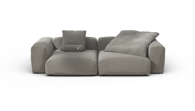 vetsak | Sofa Set 02 Large - Pebble - Platinum | Modulaire Sofa | 3.5 Zits | Big Sofa