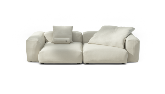 vetsak | Sofa Set 02 Large - Pique - Creme | Modulaire Sofa | 3.5 Zits | Big Sofa
