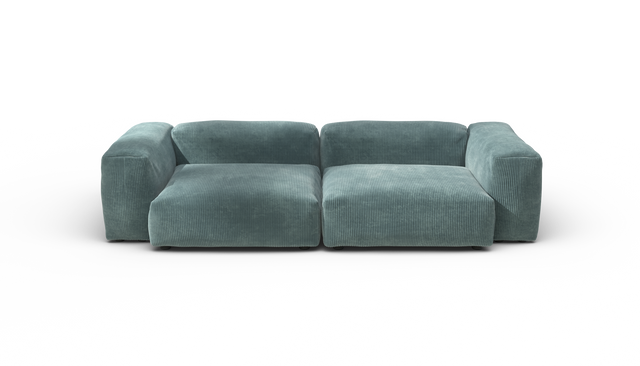 vetsak | Sofa Set 02 Large - Cord Velour - Mint | Modulaire Sofa | 3.5 Zits | Big Sofa