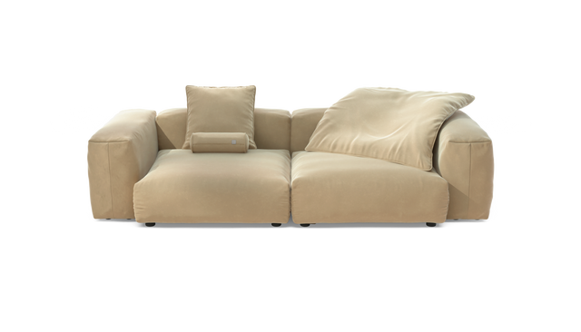 vetsak | Sofa Set 02 Large - Suave - Creme | Modulaire Sofa | 3.5 Zits | Big Sofa