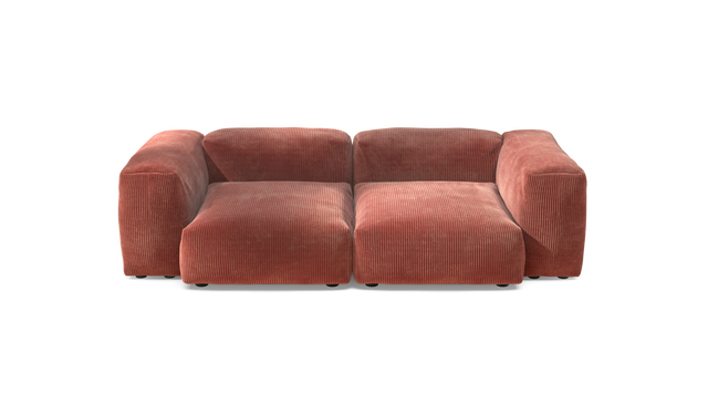 vetsak | Sofa Set 02 Medium - Cord Velour - Brick | Modulaire Sofa | 2.5 Zits | Big Sofa