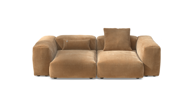 vetsak | Sofa Set 02 Medium - Cord Velour - Camel | Modulaire Sofa | 2.5 Zits | Big Sofa
