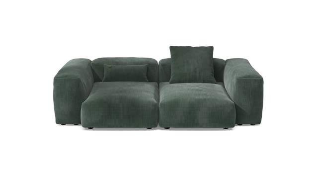 vetsak | Sofa Set 02 Medium - Cord Velour - Hunter | Modulaire Sofa | 2.5 Zits | Big Sofa