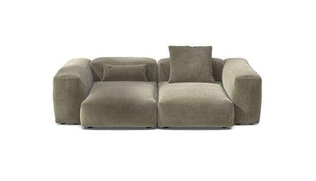 vetsak | Sofa Set 02 Medium - Cord Velour - Khaki | Modulaire Sofa | 2.5 Zits | Big Sofa