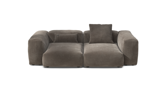 vetsak | Sofa Set 02 Medium - Cord Velour - Mocha | Modulaire Sofa | 2.5 Zits | Big Sofa