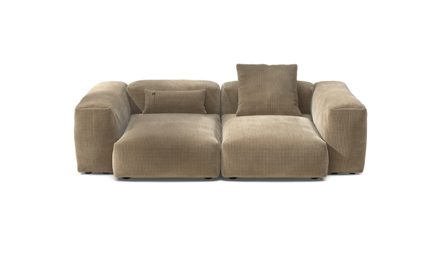 vetsak | Sofa Set 02 Medium - Cord Velour - Sand | Modulaire Sofa | 2.5 Zits | Big Sofa