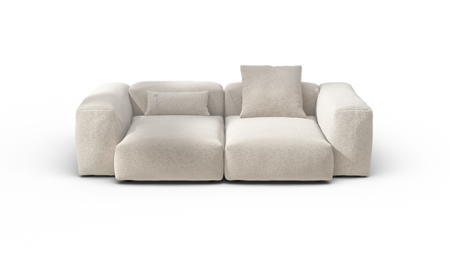 vetsak | Sofa Set 02 Medium - Nub - Creme | Modulaire Sofa | 2.5 Zits | Big Sofa