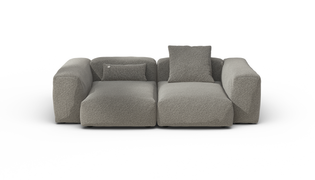 vetsak | Sofa Set 02 Medium - Pebble - Platinum | Modulaire Sofa | 2.5 Zits | Big Sofa